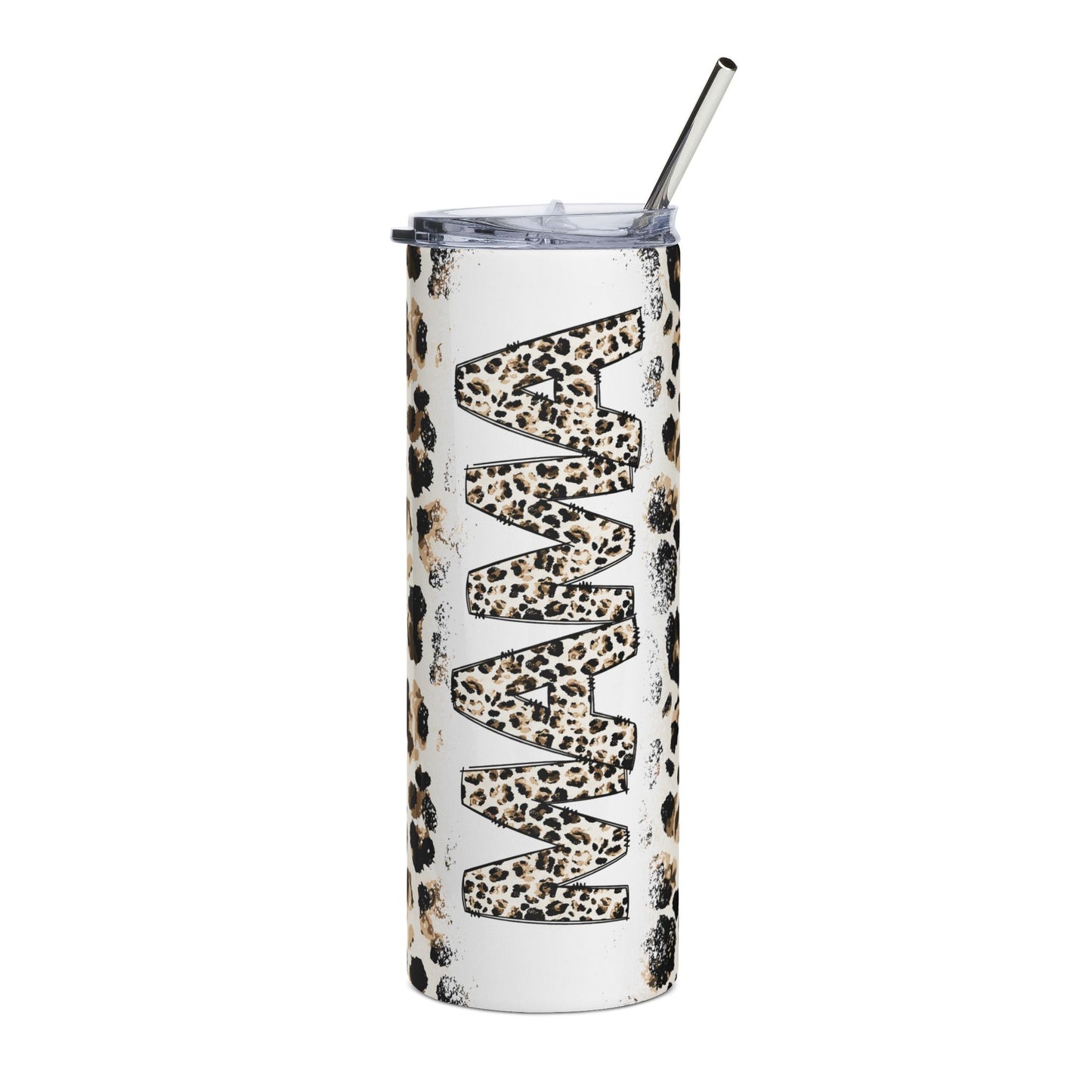 Mama Leopard Print Tumbler — 20oz